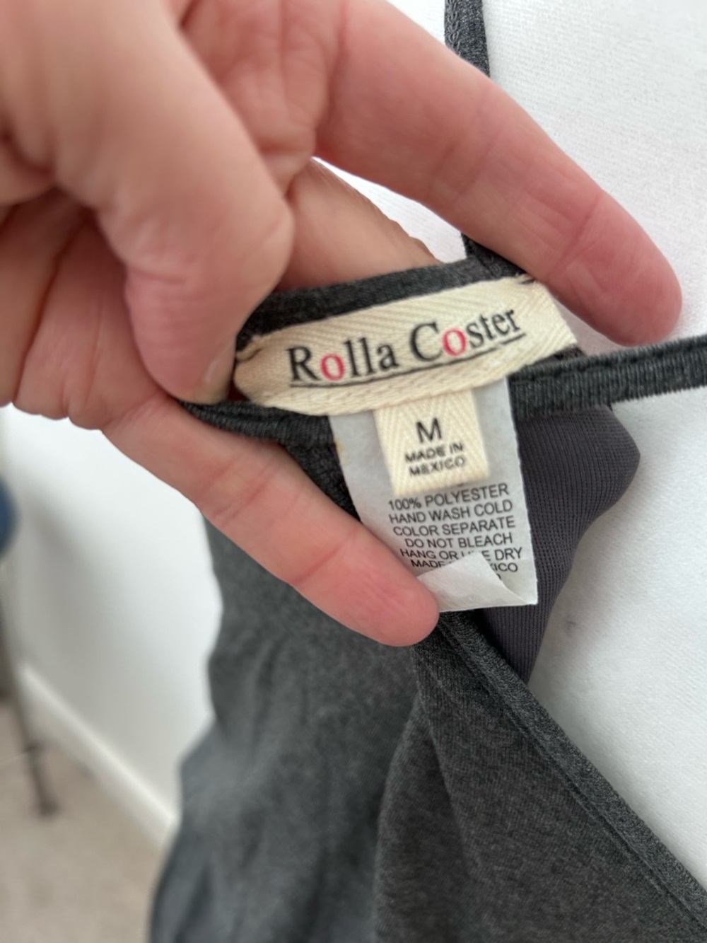 Rolla Coster Charcoal Gray Sleeveless V-Neck Maxi Dress - Picture 2 of 6